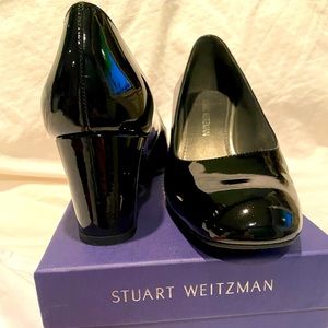 STUART WEITZMAN MARYMID BLACK PATENT SIZE 9